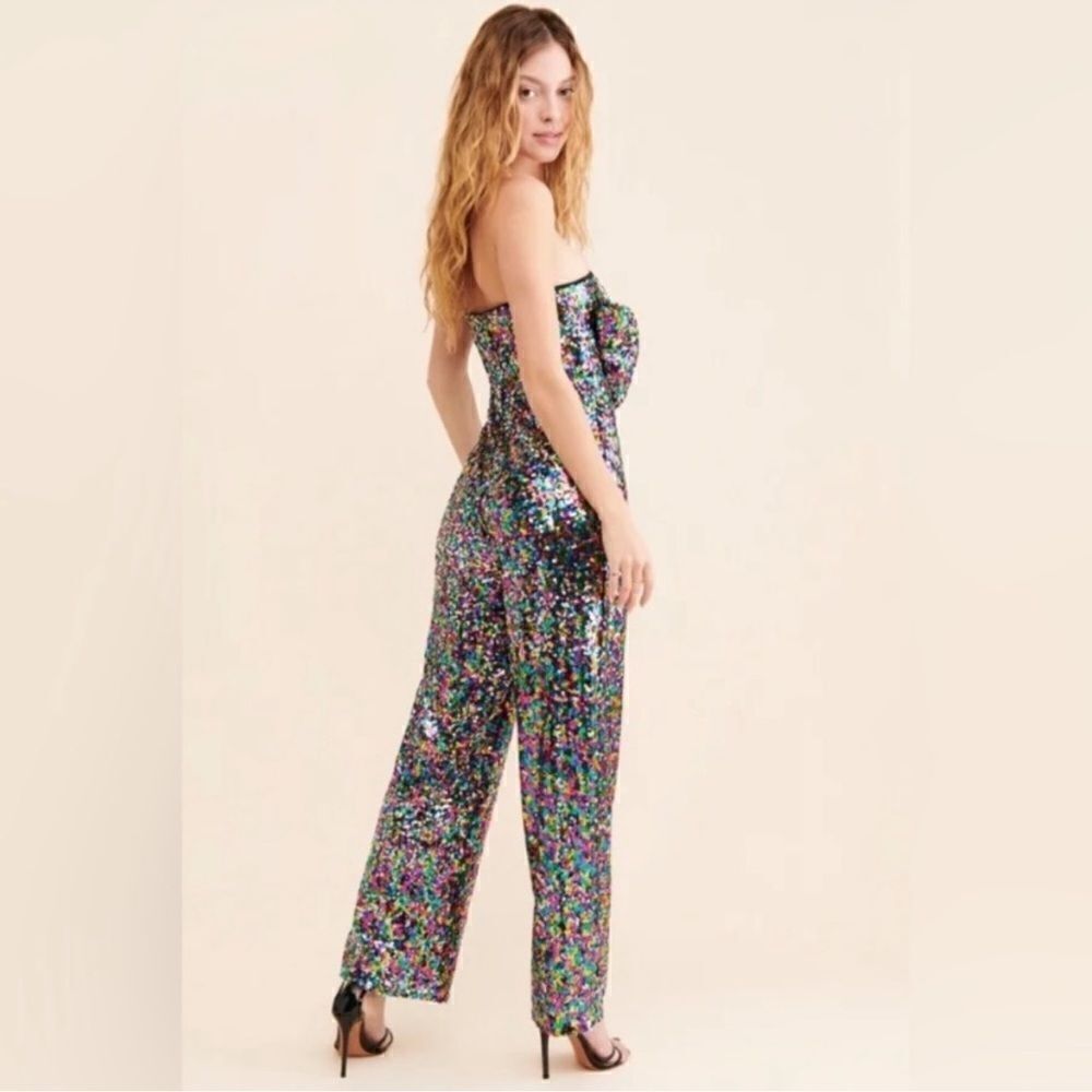 Anthropologie Hutch Bow Jumpsuit/ size 6 - Picture 3 of 11